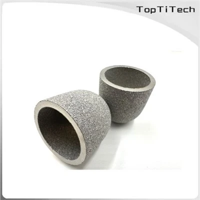 Filtre de type capuchon en métal en poudre poreux fritté SS 316L