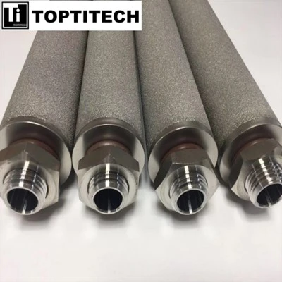 Filtres à cartouche frittés en acier inoxydable avec connexion NPT