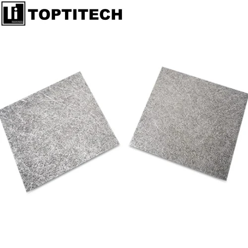 Filtration vapeur-liquide en feutre de fibre de titane pure