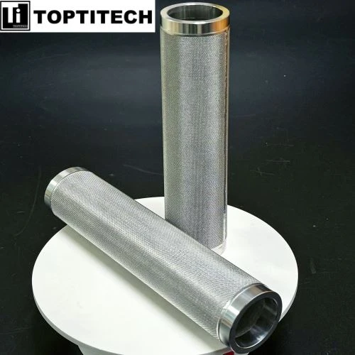 Élément Filtrant En Maille Métallique Frittée SUS 316 De 200 Microns Pour La Filtration Des Eaux Souterraines