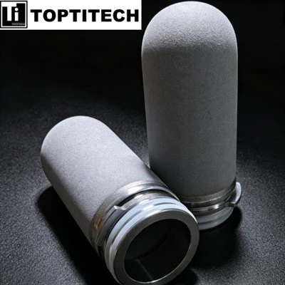 Cartouche Filtrante Frittée En Poudre De Titane De 100 Microns Avec Adaptateur 226