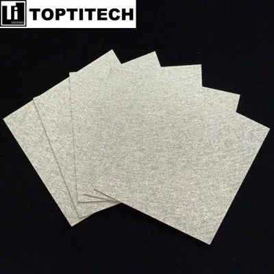 Feutre De Titane Platiné 0,6 mm Pour Couche De Transport Poreuse (PTL) En électrolyse PEM